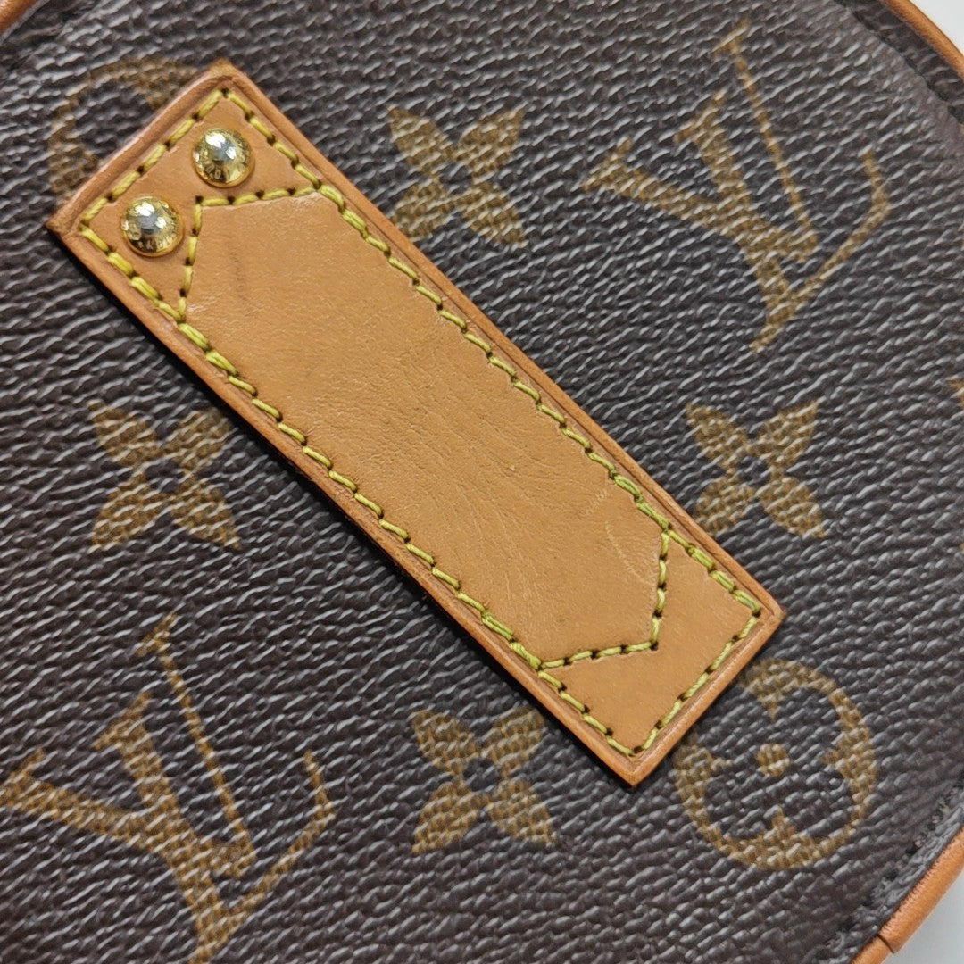 BOITE CHAPEAU Mini Monogram Coated Canvas Brown