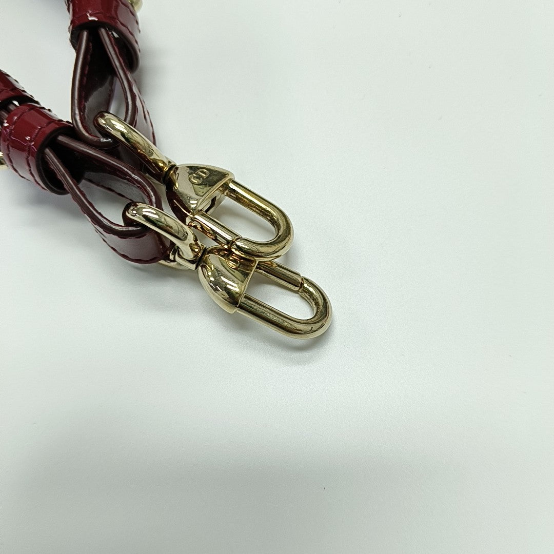 Lady Dior Small Cannage Patent Leather Red