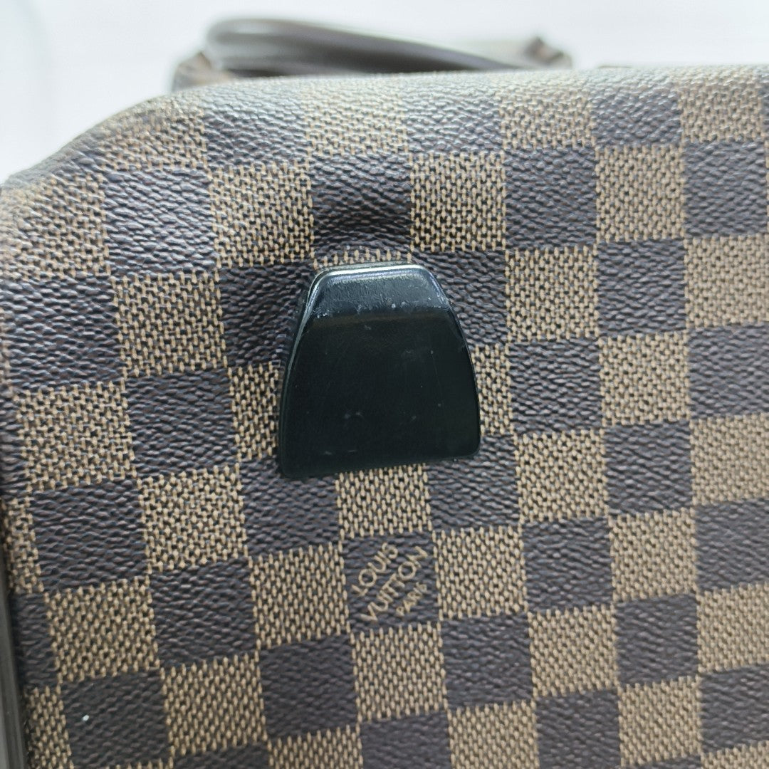 EOLE Damier Ebene Coated Canvas Brown