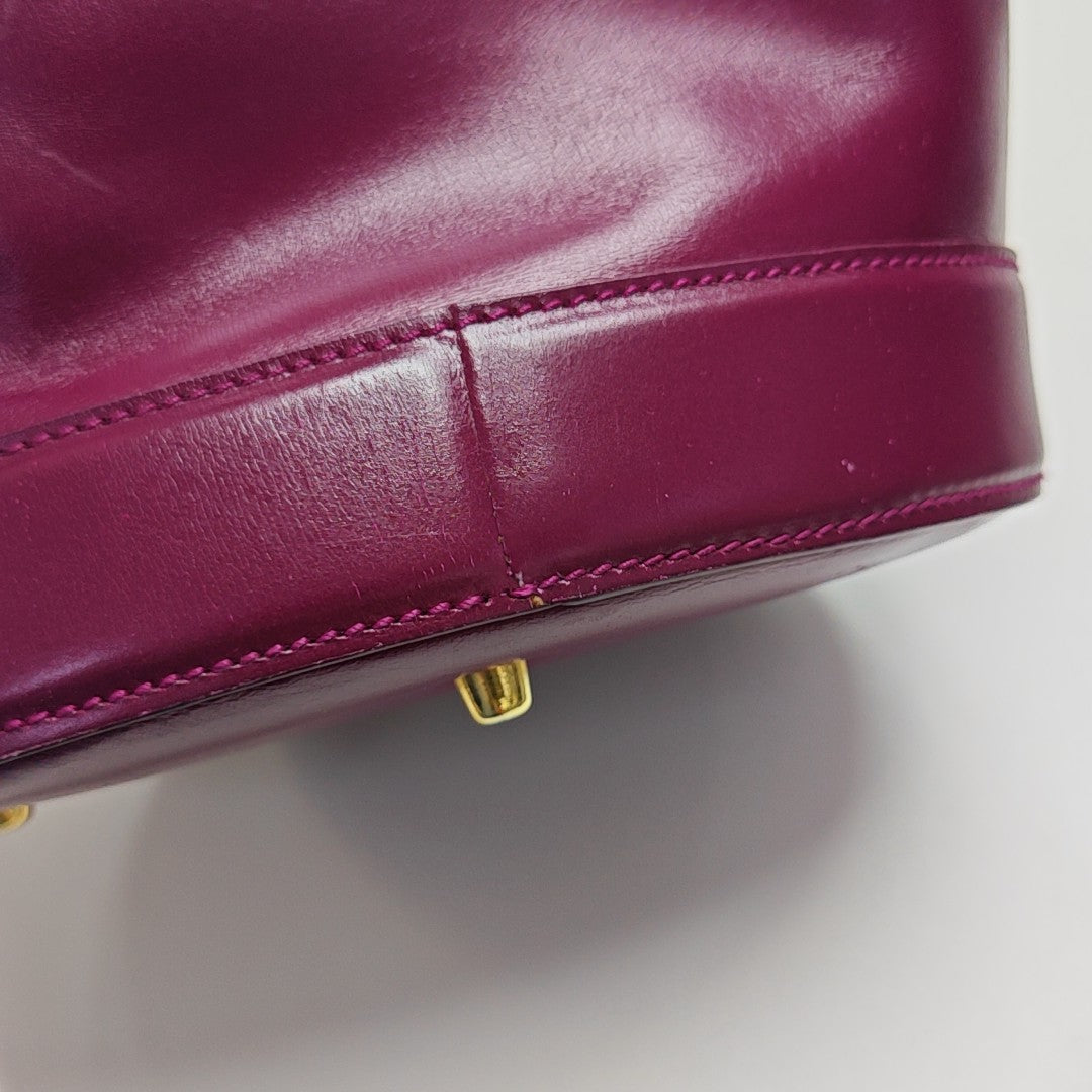 Calfskin Bucket Bag Red