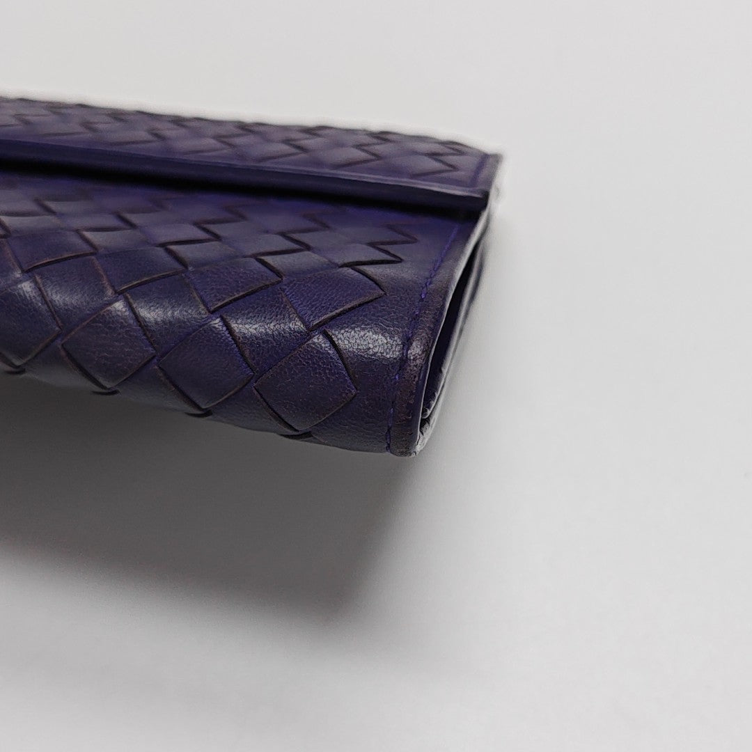 Calfskin Wallet Purple