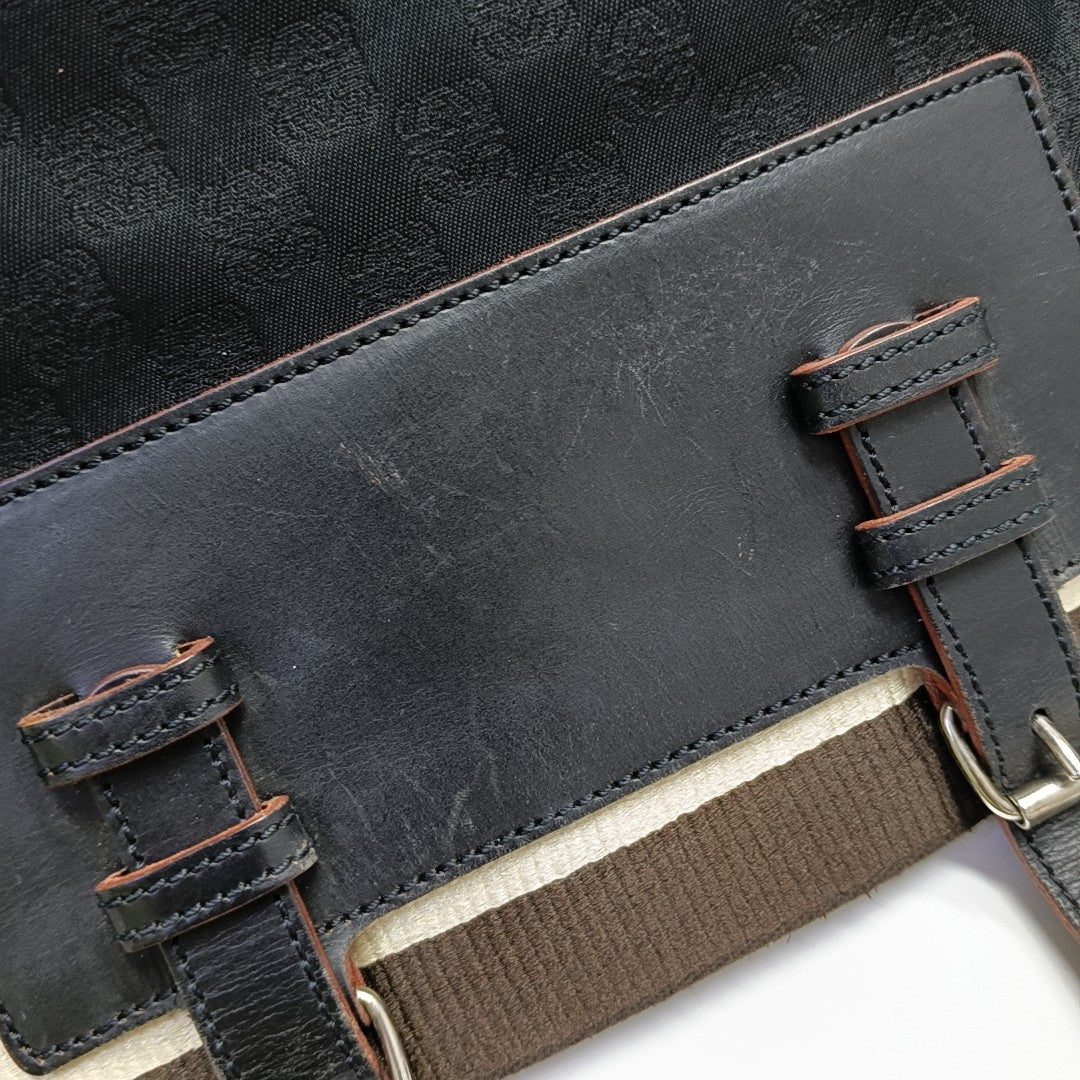 Canvas Top Handle Bag Black