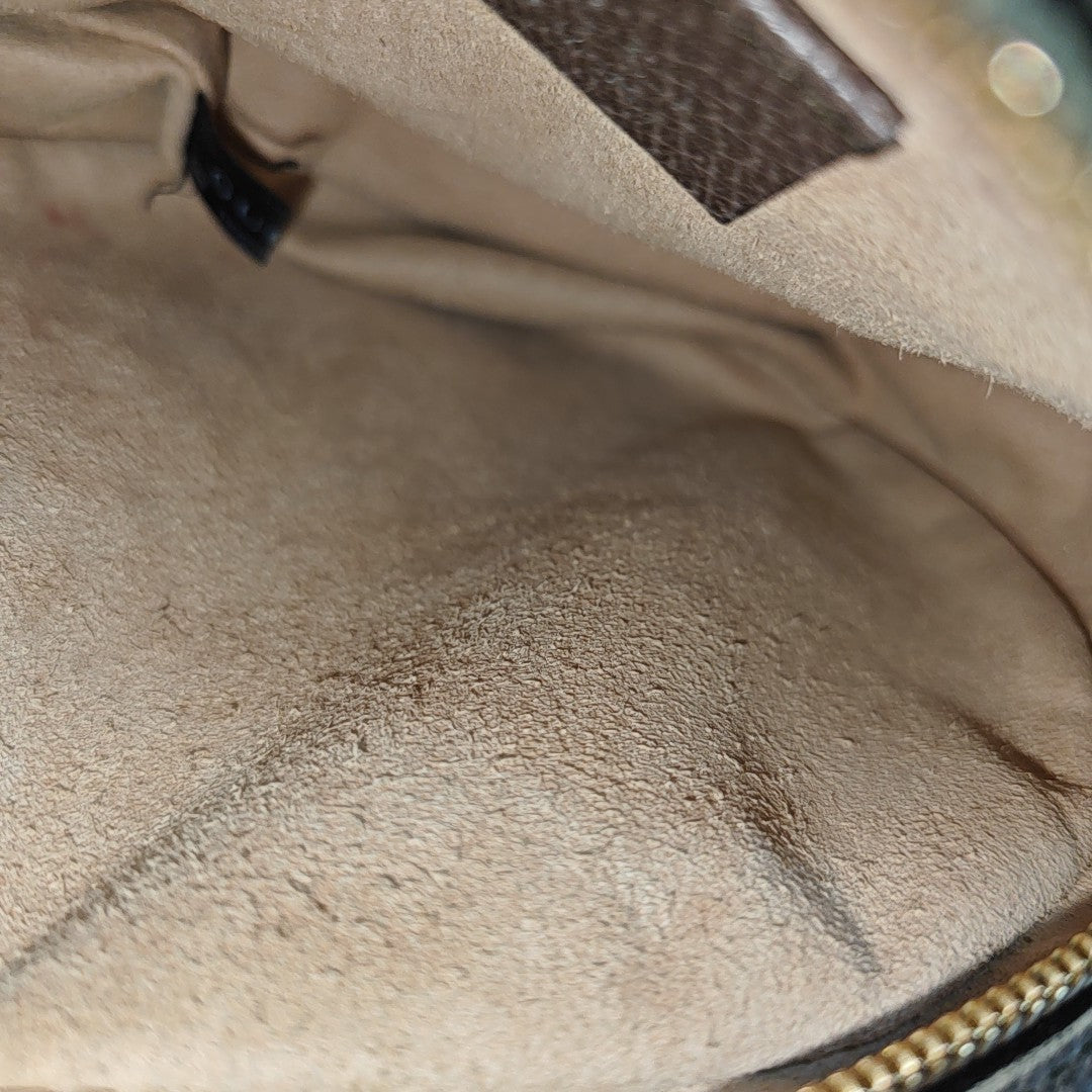 Ophidia Mini Monogram Coated Canvas Beige