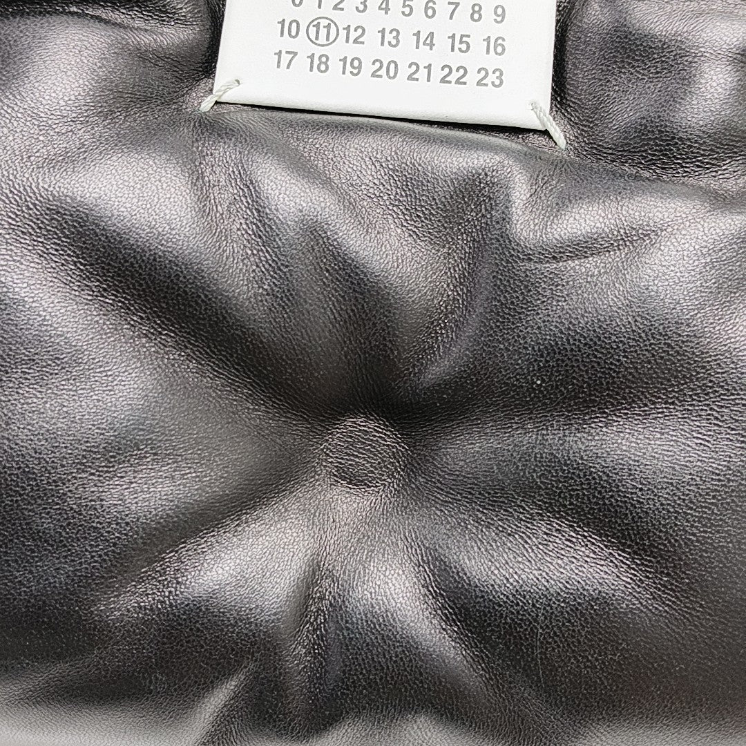 Quilted Leather Shoulder Bag Black
