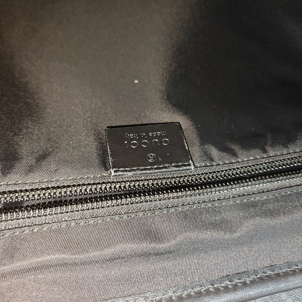 Monogram Coated Canvas Shoulder Bag Black