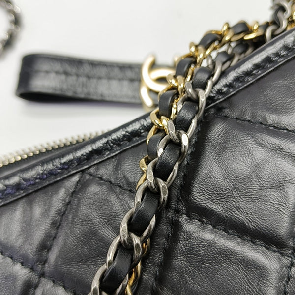 GABRIELLE New Medium Quilted Calfskin Black