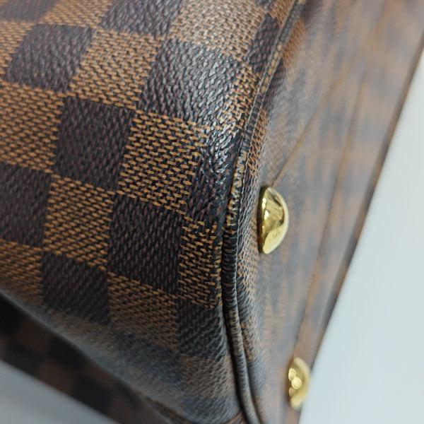 ASCOT Damier Ebene Coated Canvas Brown