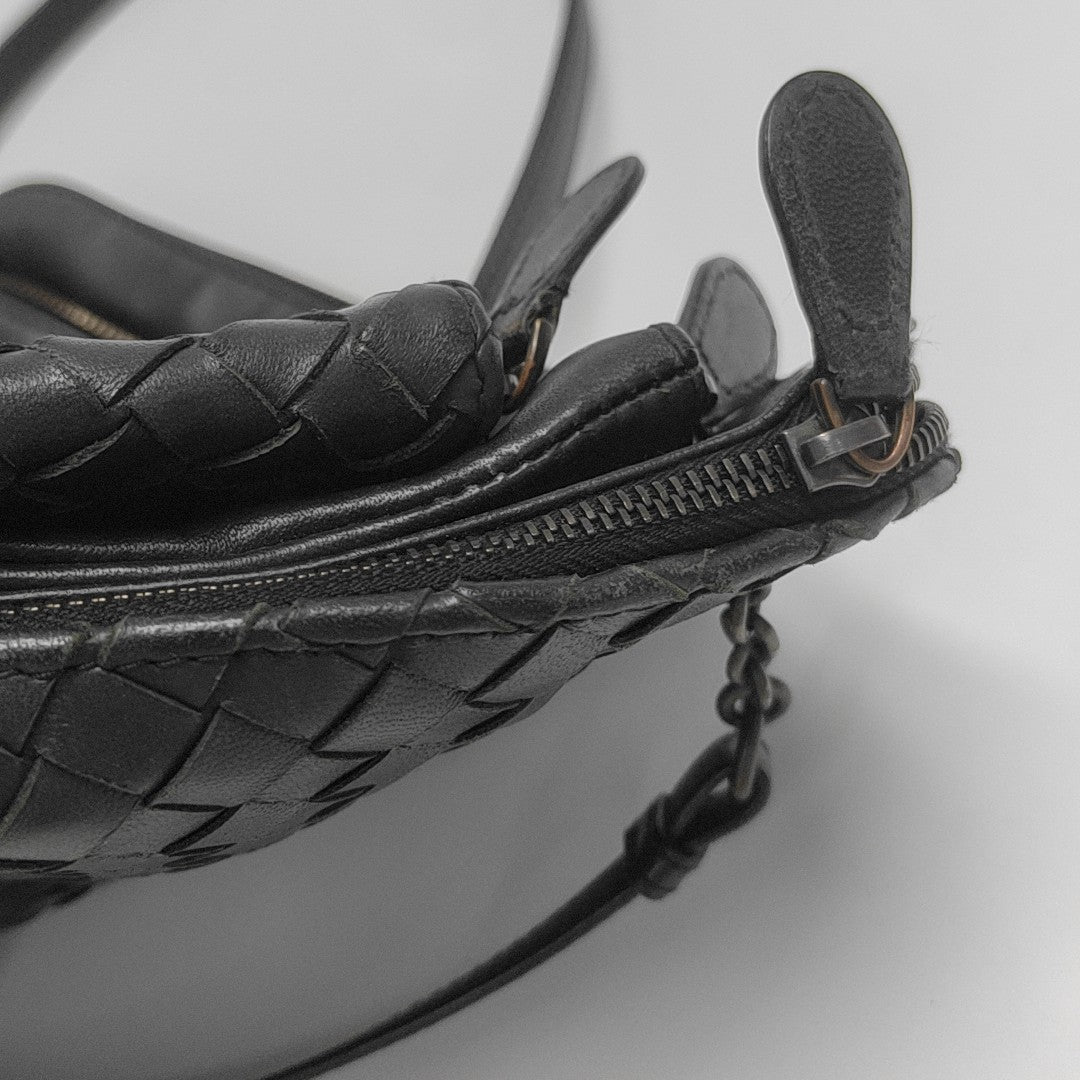 Calfskin Top Handle Bag Black