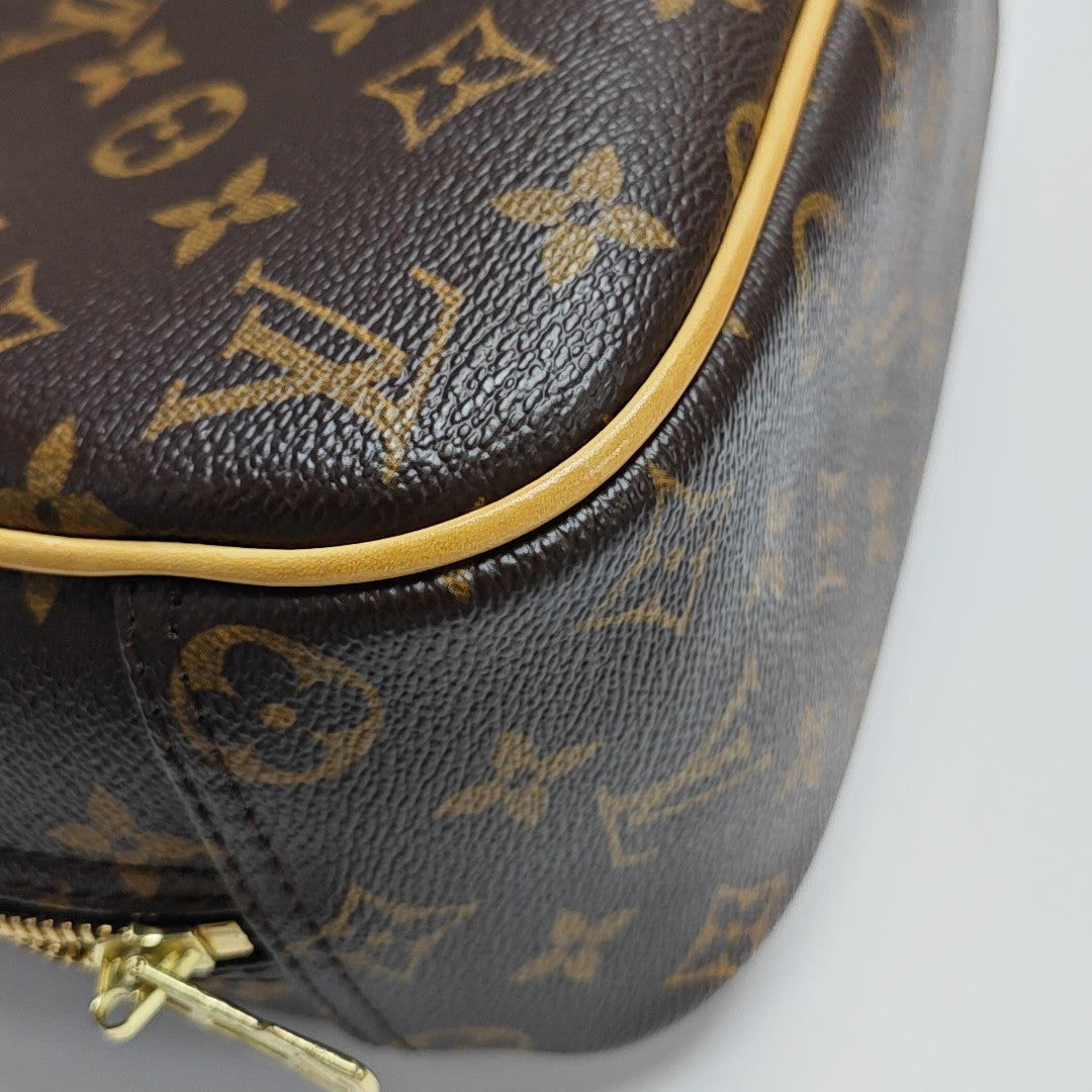 DEAUVILLE Monogram Coated Canvas Brown