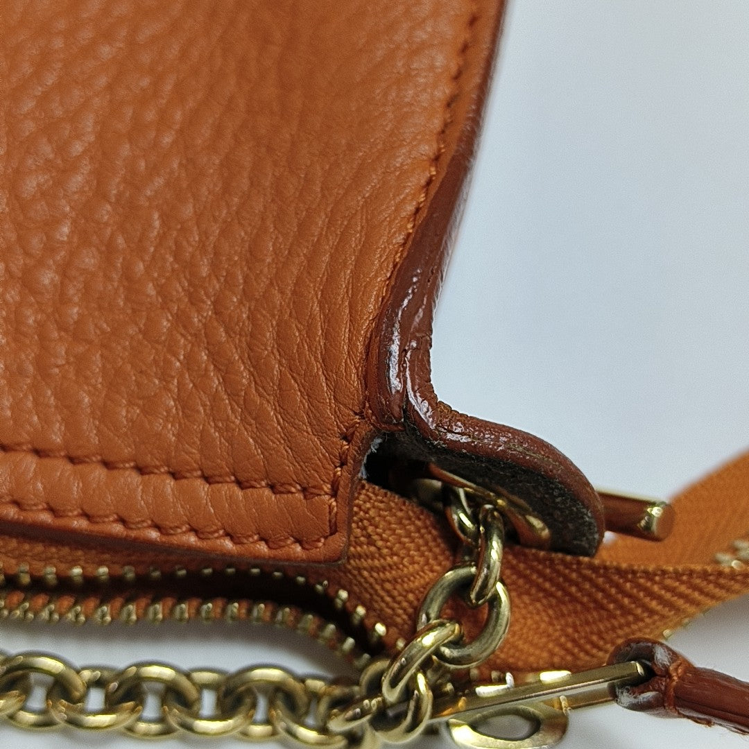 Calfskin Crossbody Bag Orange