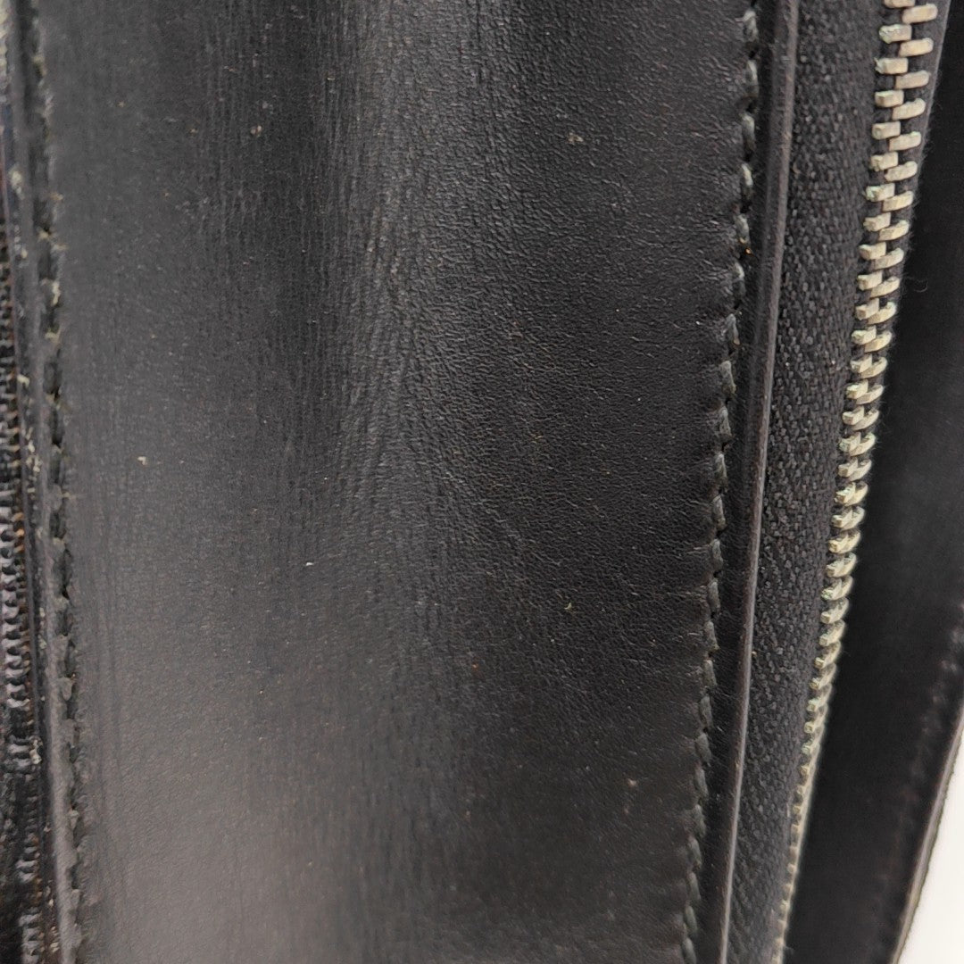 Monogram Canvas Tote Bag Black