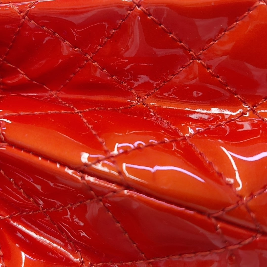 2.55 225 (small) Quilted Patent Leather Red
