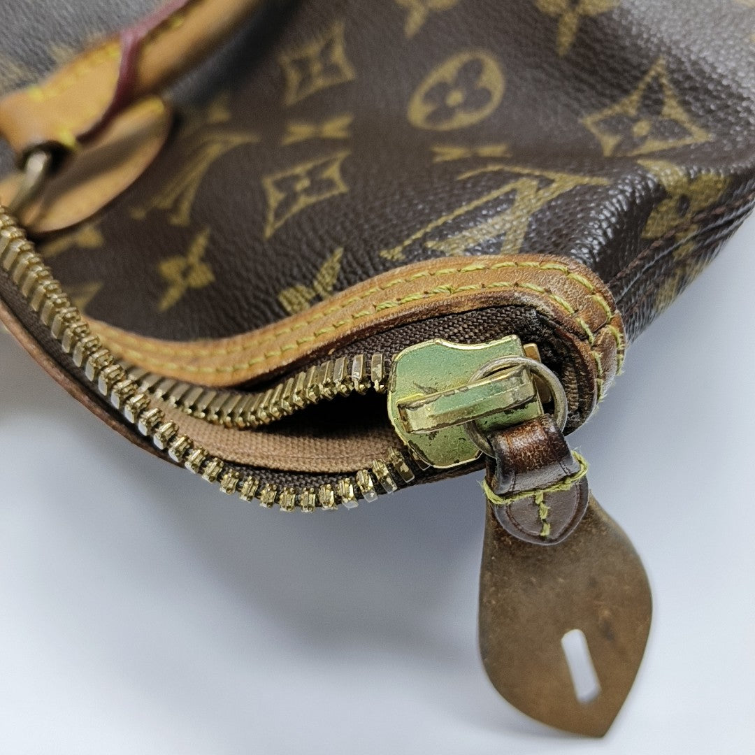 LOCKIT GM Monogram Coated Canvas Brown