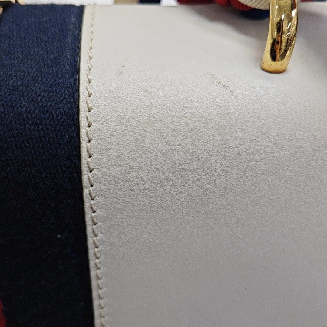 Sylvie Small Calfskin White