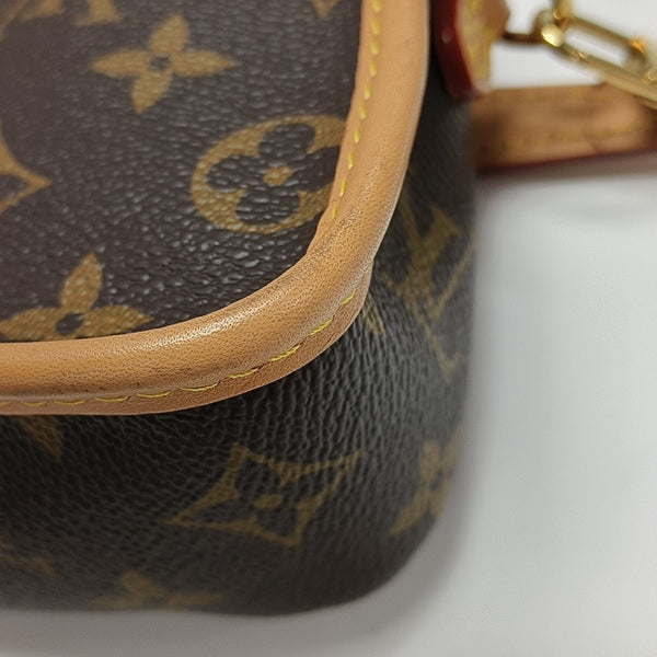 DIANE Nano Monogram Coated Canvas Brown