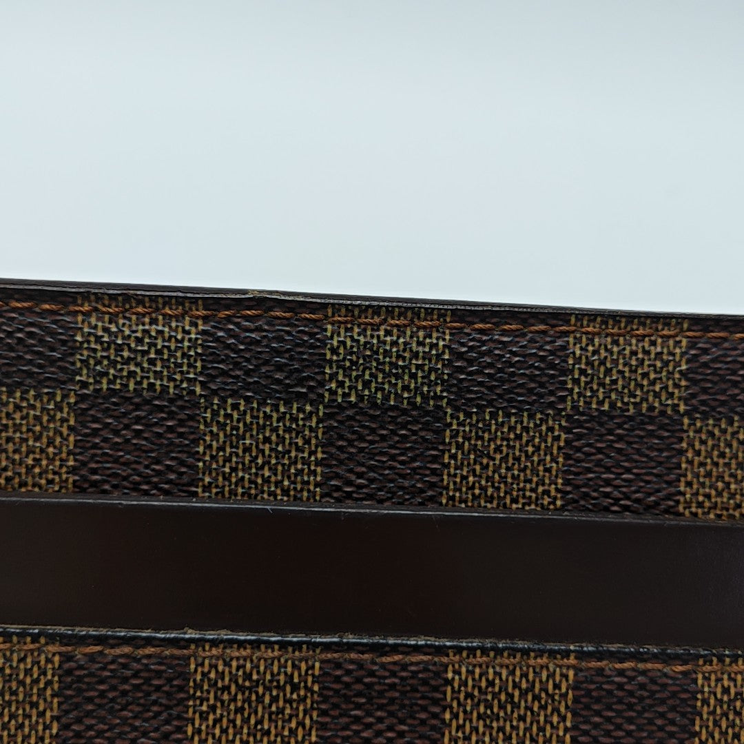 SAINT LOUIS Damier Ebene Coated Canvas Brown