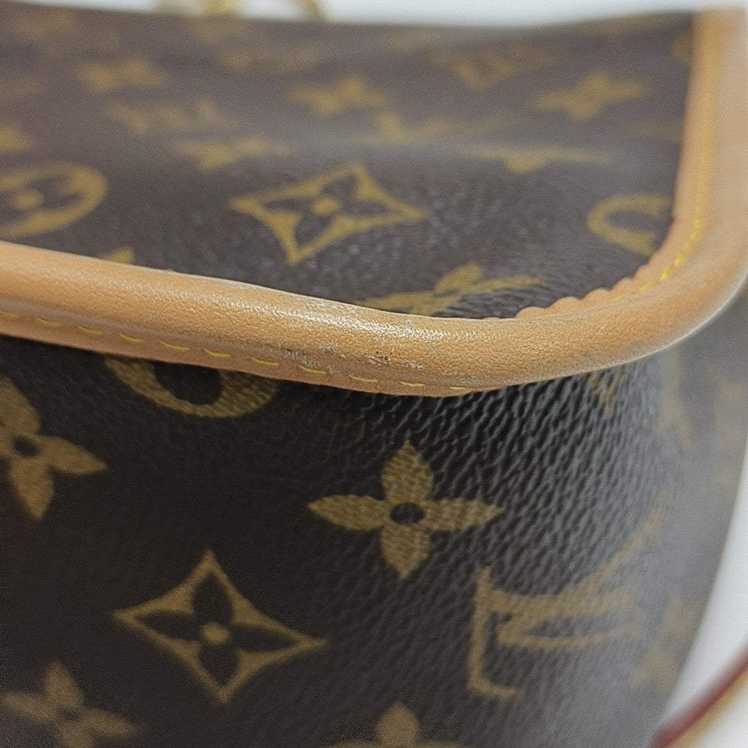 DIANE Monogram Coated Canvas Brown