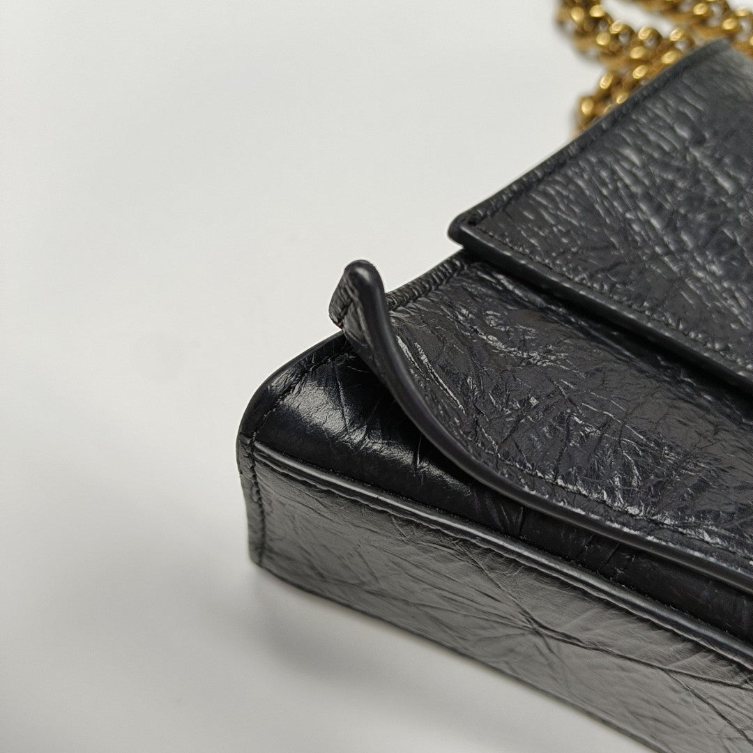 Crush Small Calfskin Black