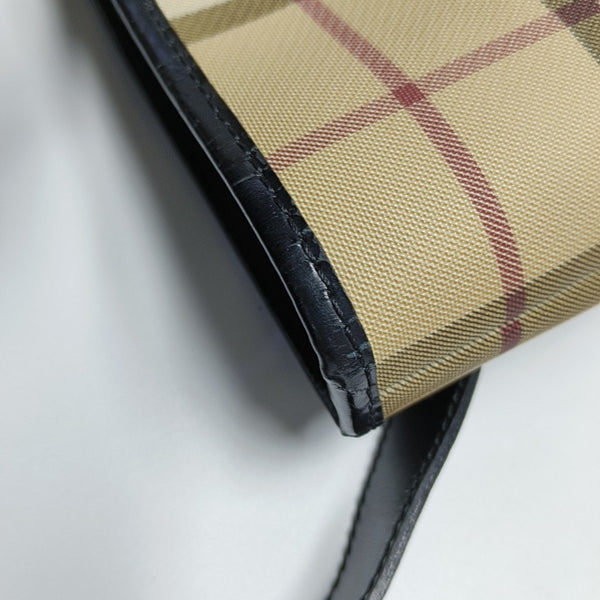 Coated Canvas Bucket Bag Beige