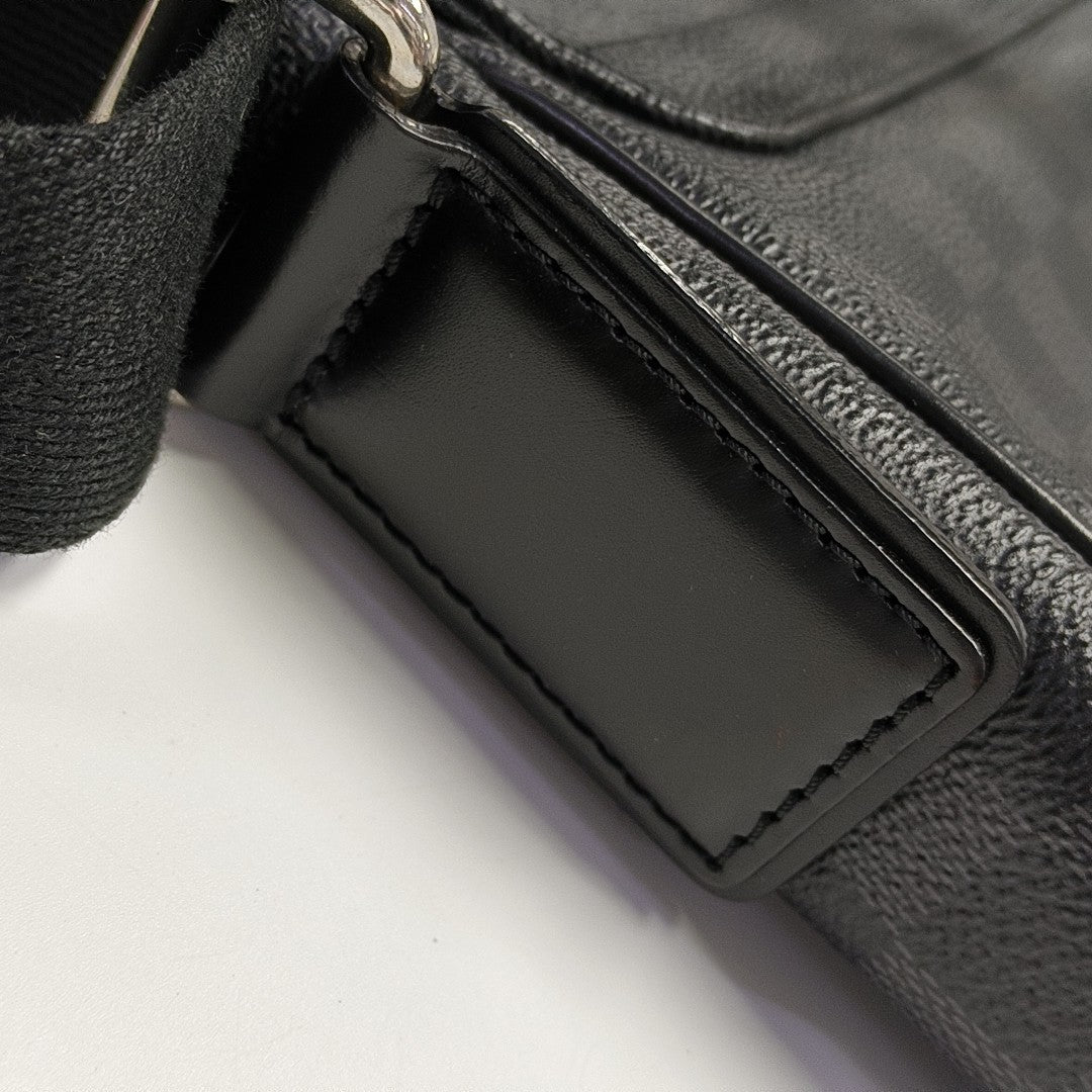 DISTRICT PM Damier Graphite Coated Canvas Gray