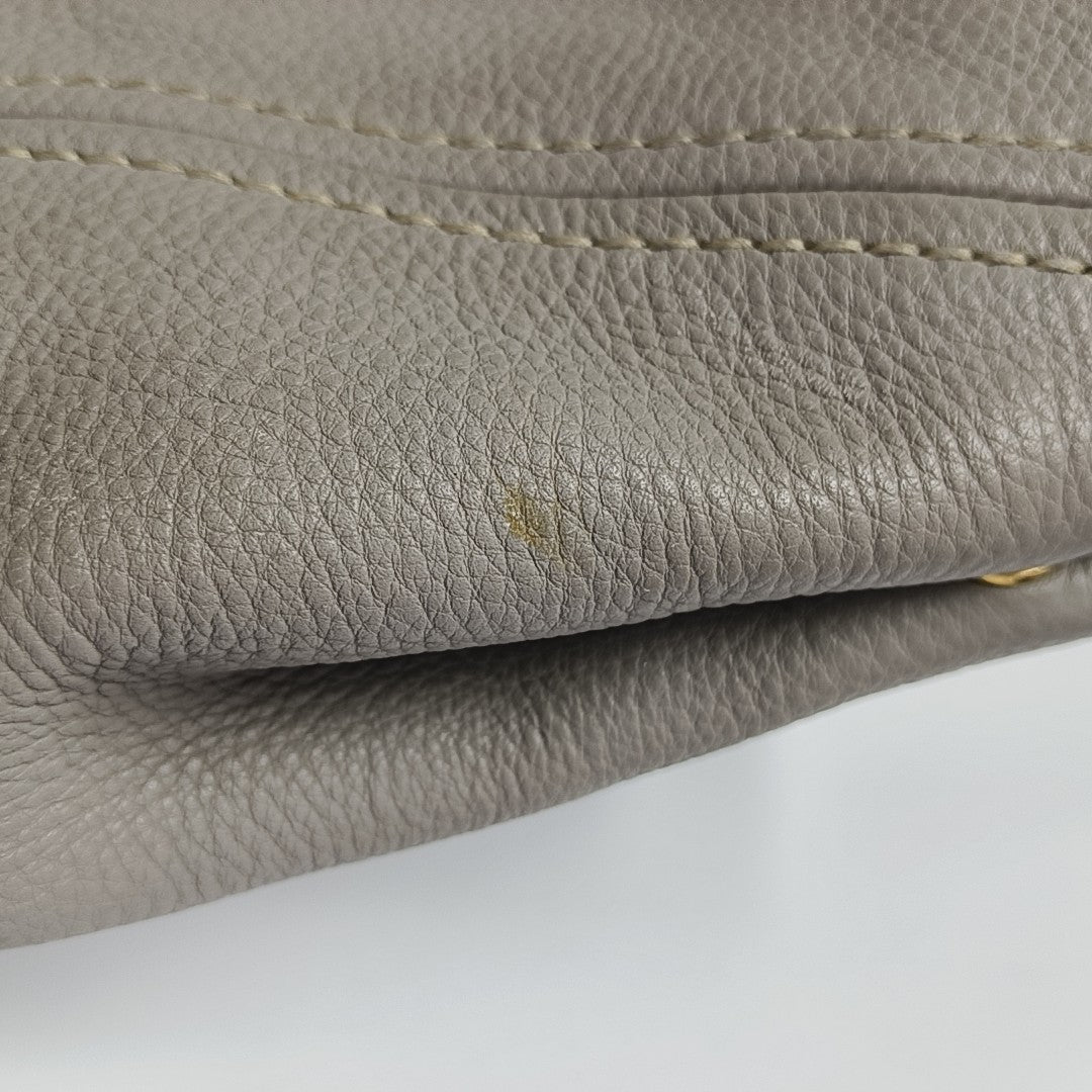 Calfskin Tote Bag Gray