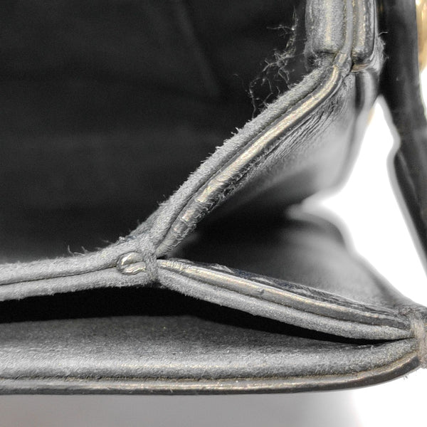 Calfskin Shoulder Bag Black