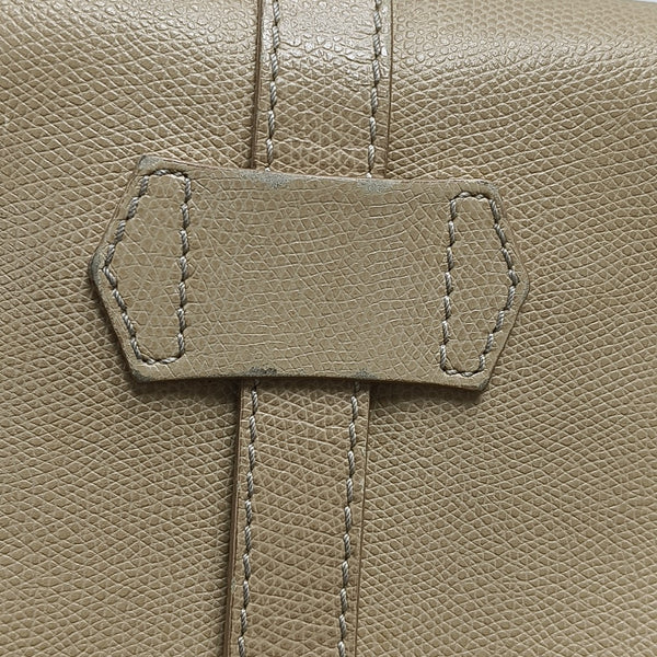 Calfskin Top Handle Bag Beige
