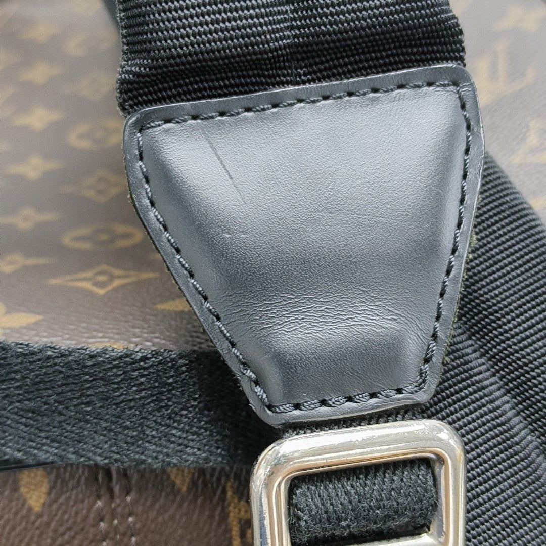 JOSH Monogram Coated Canvas Brown