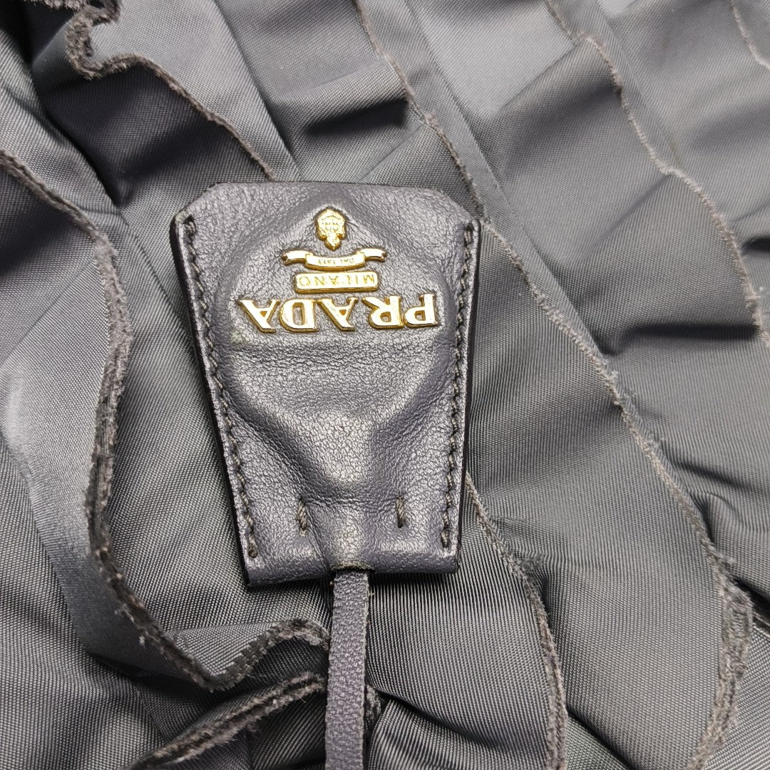 Nylon Top Handle Bag Green