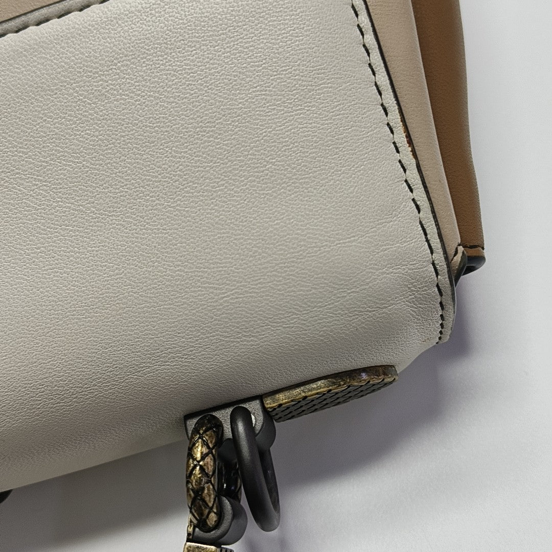 Piazza Small Calfskin Beige