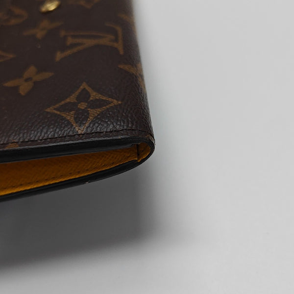EMILIE Monogram Coated Canvas Brown Wallet