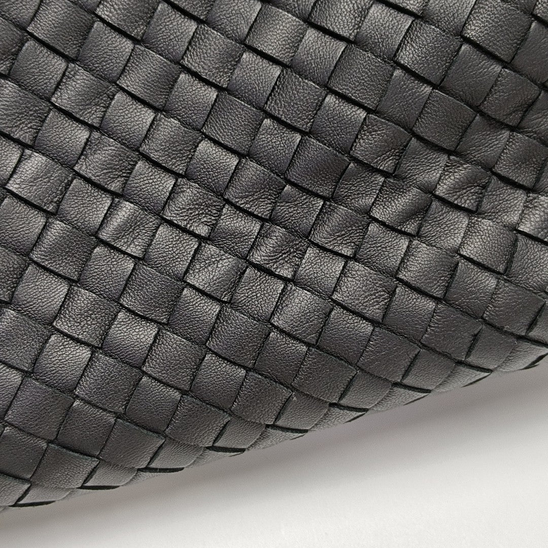 Lambskin Top Handle Bag Black