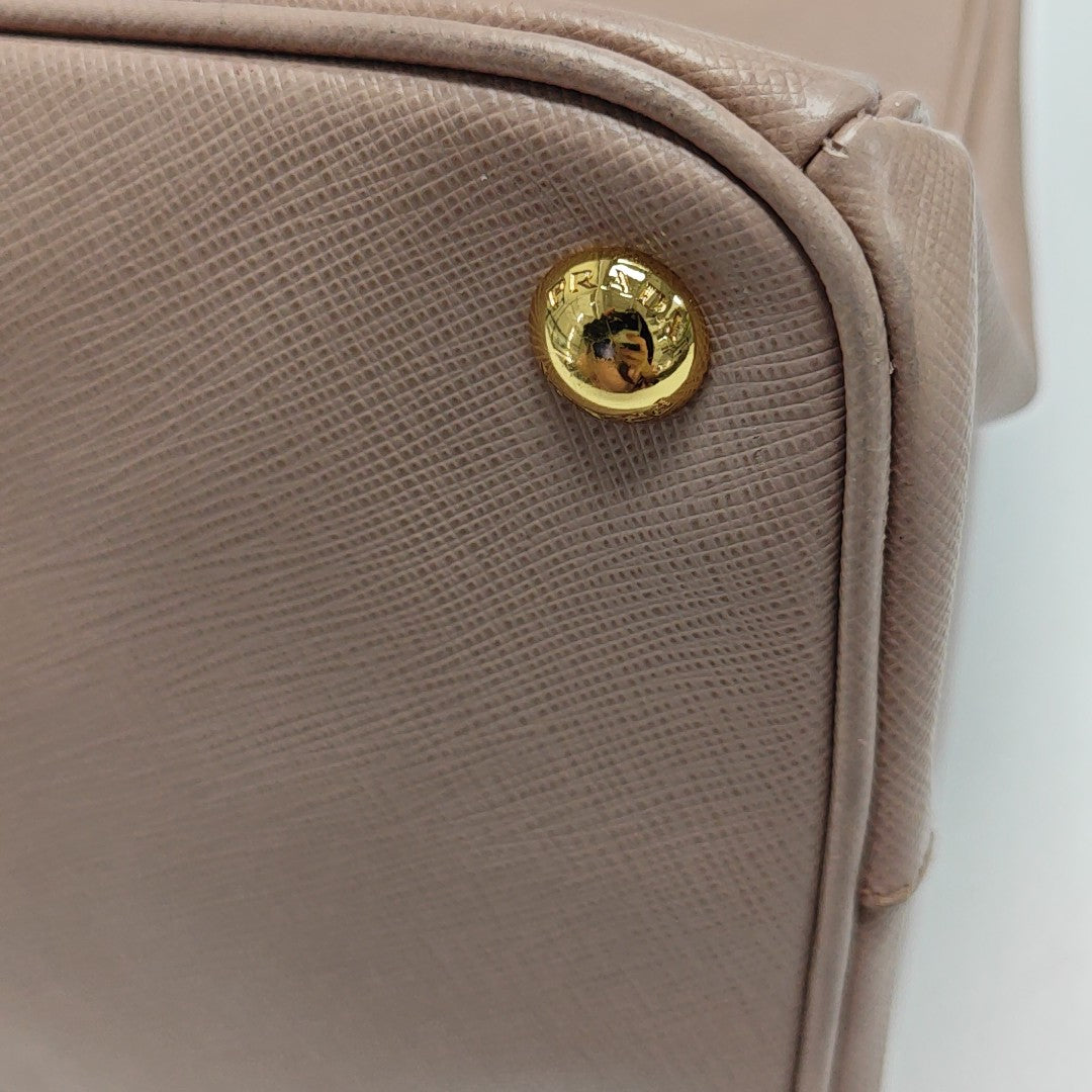 Galleria Large Saffiano Calfskin Pink