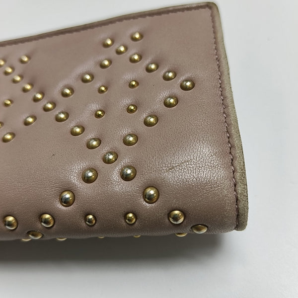 Calfskin Card Holder Pink