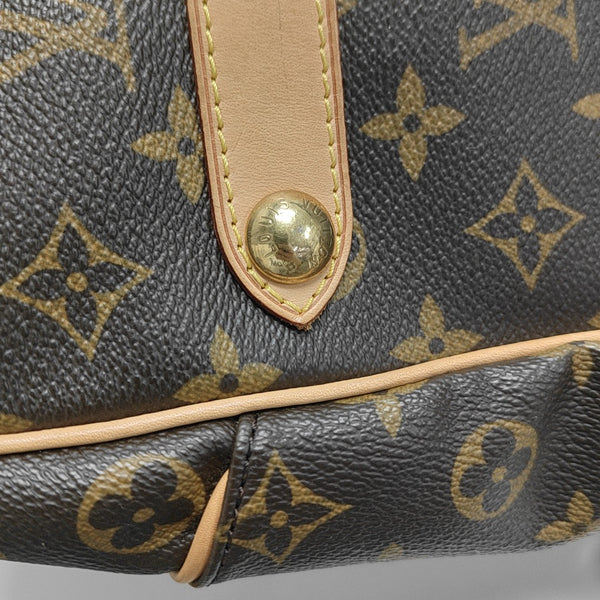 GALLIERA GM Monogram Coated Canvas Brown