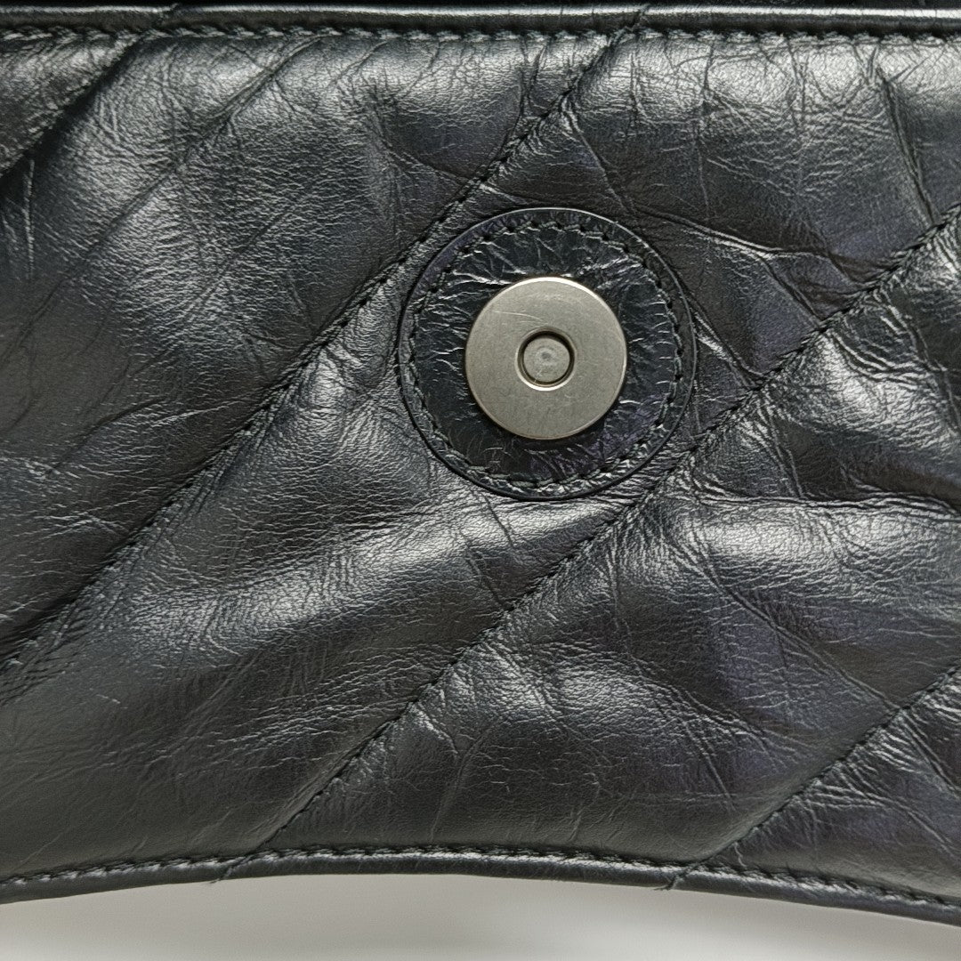 Crush Small Quilted Calfskin Black