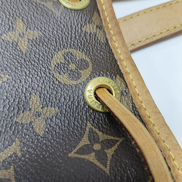 NOÉ BB Monogram Coated Canvas Brown