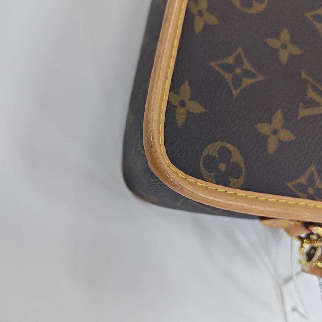 DIANE Nano Monogram Coated Canvas Brown