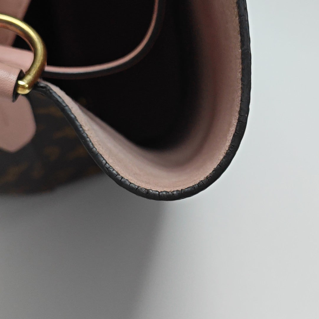 NÉONOÉ MM Monogram Coated Canvas Brown
