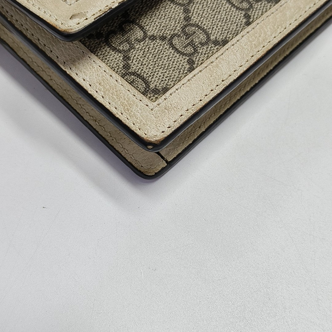 Queen Margaret Mini Monogram Coated Canvas Beige