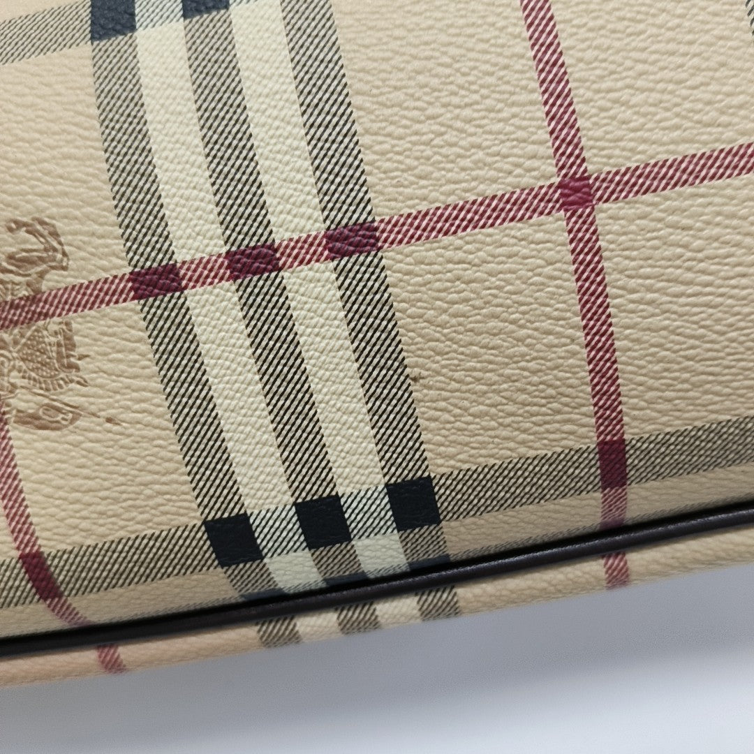 Coated Canvas Tote Bag Beige