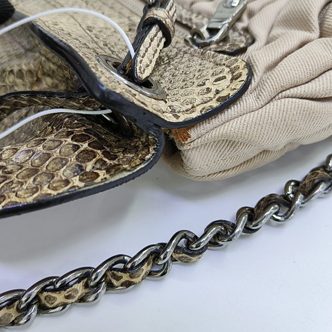 Canvas Shoulder Bag Beige