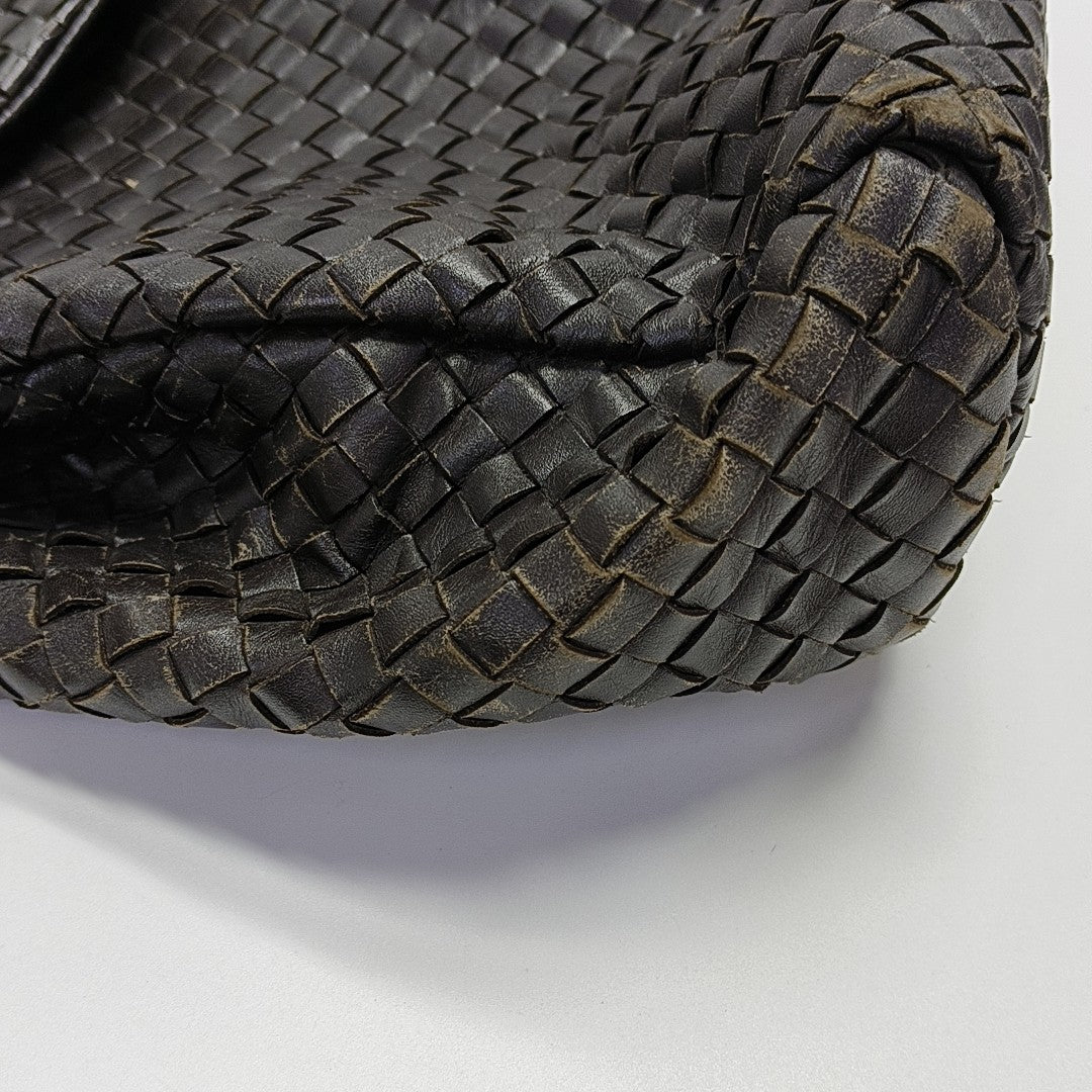 Calfskin Top Handle Bag Brown