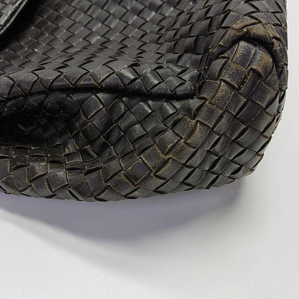 Calfskin Top Handle Bag Brown