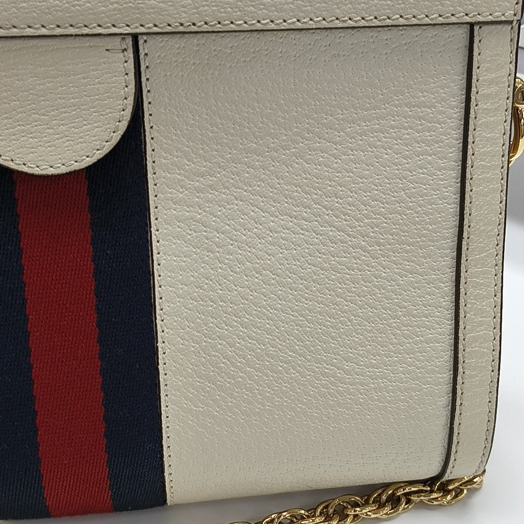 Ophidia Small Calfskin White
