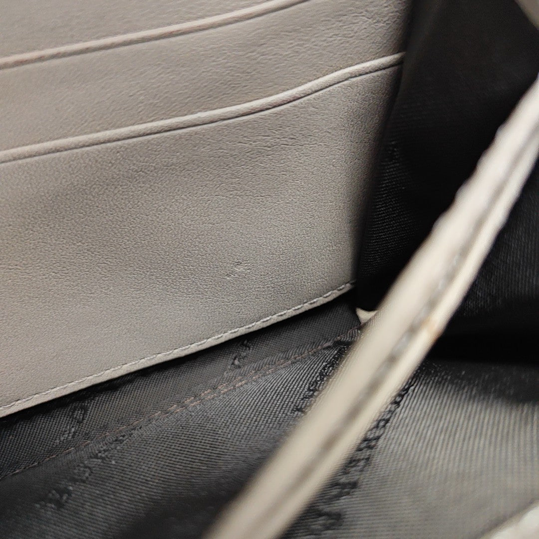 Coated Canvas Wallet Gray