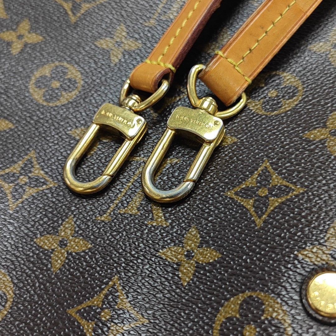 MONTAIGNE Monogram Coated Canvas Brown