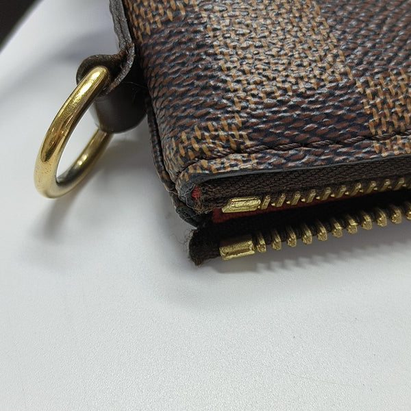 SIENA Damier Ebene Coated Canvas Brown