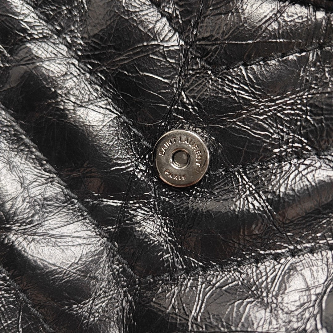 Calfskin Shoulder Bag Black