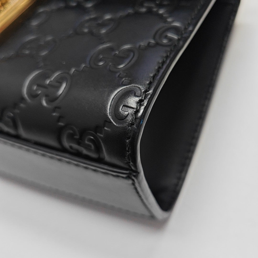 Padlock Small Monogram Calfskin Black